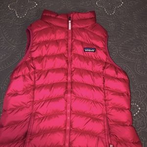 KIDS XXL PINK PATAGONIA DOWN VEST